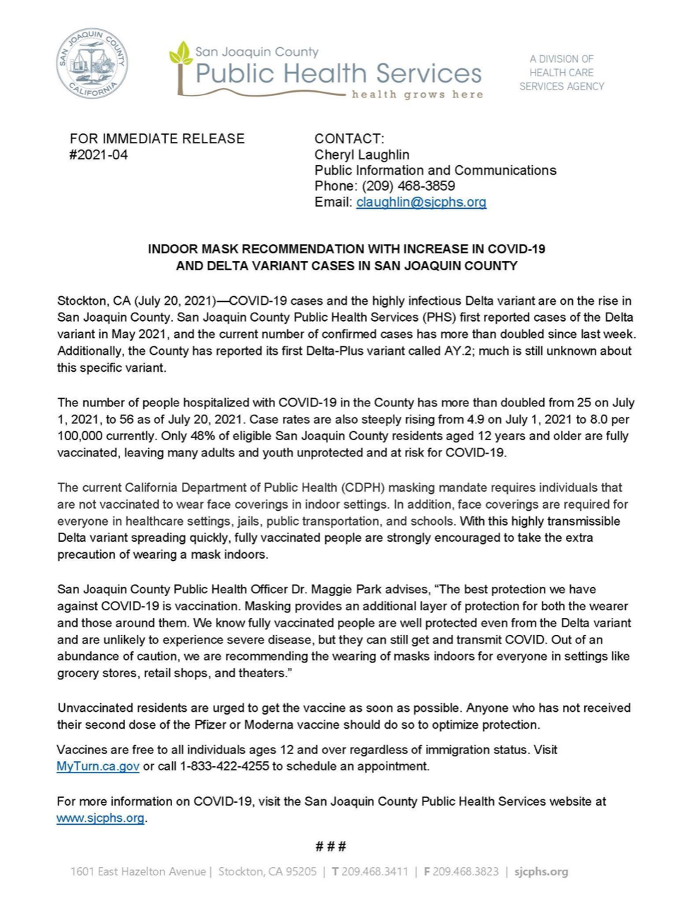 Home Page San Joaquin General Hospital